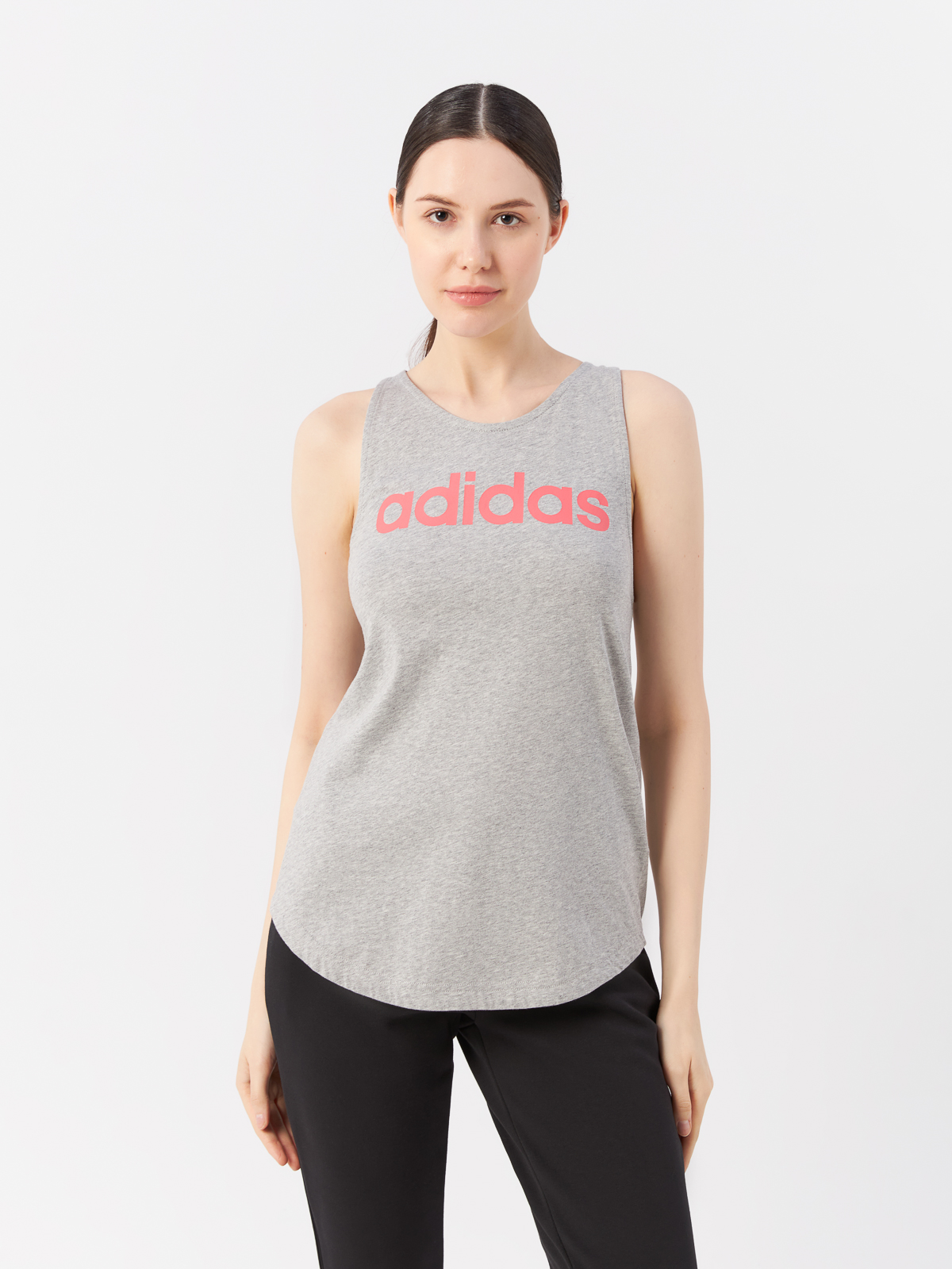 Майка женская Adidas Essentials Linear Tank Top FM6363 серая S