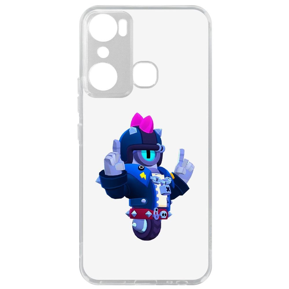 

Чехол-накладка Brawl Stars-Дикий Сту для Infinix Hot 20i, Прозрачный