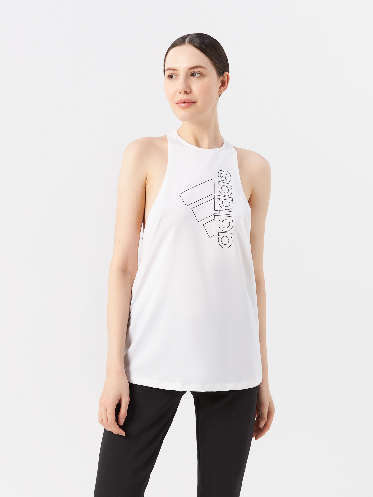 Майка женская Adidas Tech Badge of Sport Tank Top FQ1996 белая L 2860₽