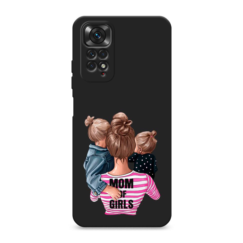 

Чехол Awog на Xiaomi Redmi Note 11 4G Global "Mom of Girls", Синий;розовый;черный