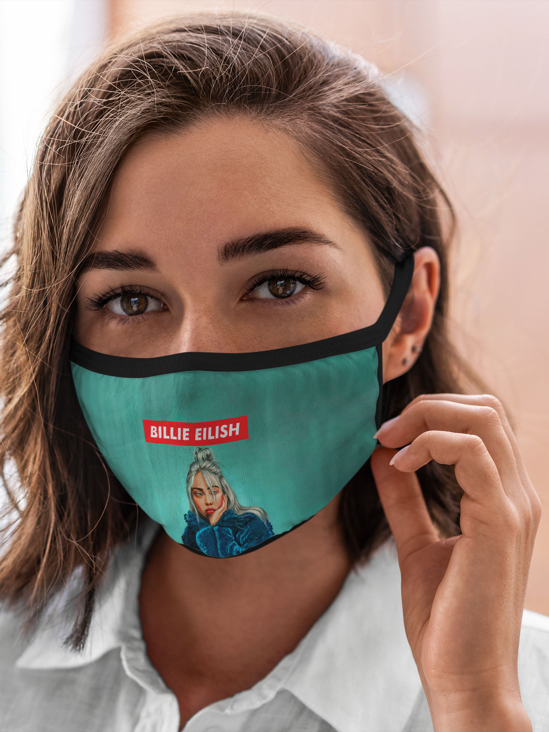 

Многоразовая маска унисекс Burnettie Billie Eilish, Разноцветный, Billie Eilish