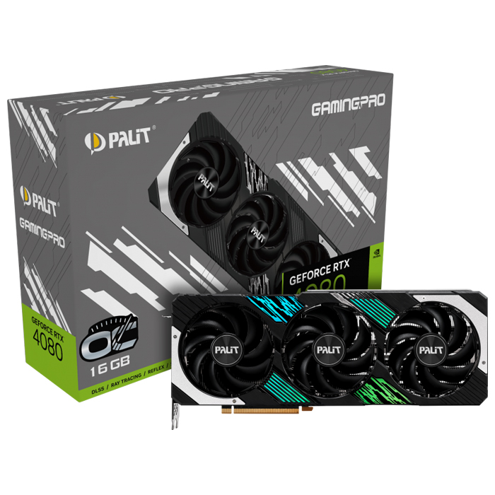 Видеокарта Palit NVIDIA GeForce RTX 4080 GamingPro OC (NED4080T19T2-1032A)