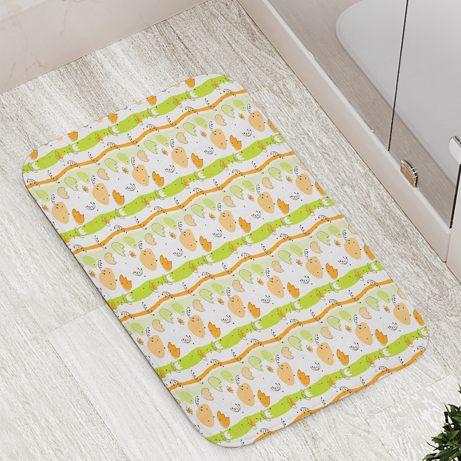 

Коврик противоскользящий JoyArty "Наброски тюльпанов" для ванной сауны бассейна 77х52см, Наброски тюльпанов