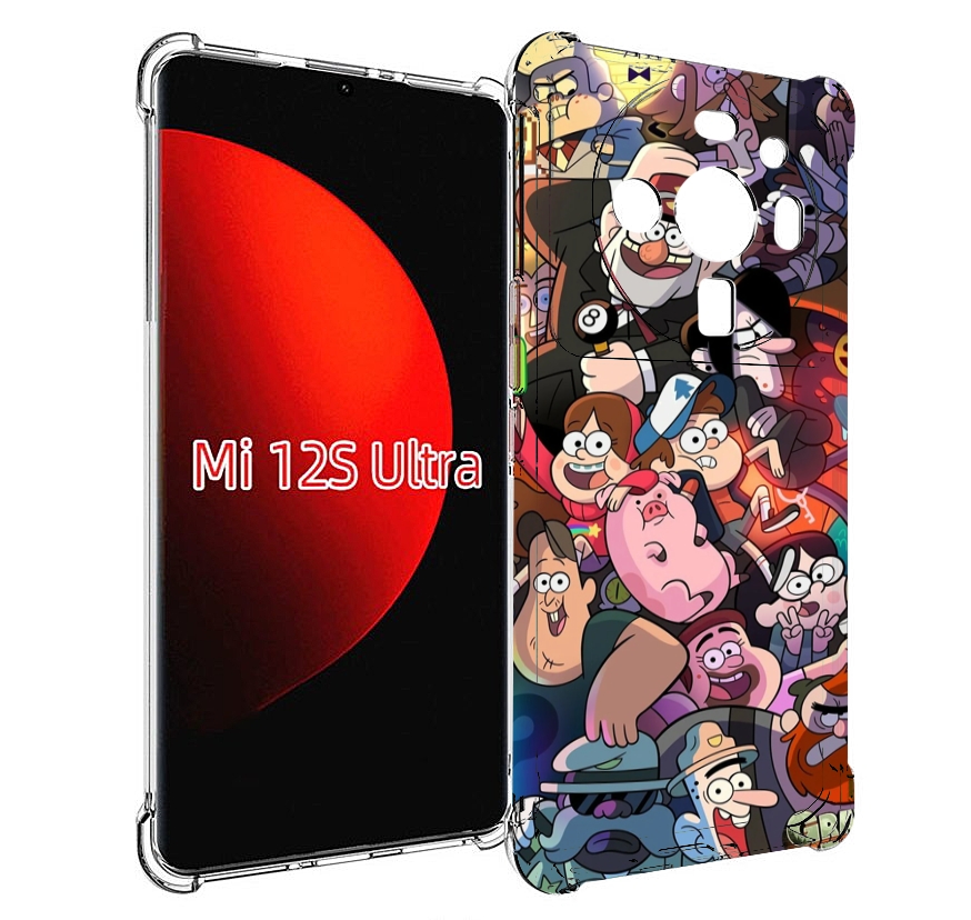

Чехол MyPads гравити-фолз для Xiaomi 12S Ultra, Прозрачный, Tocco
