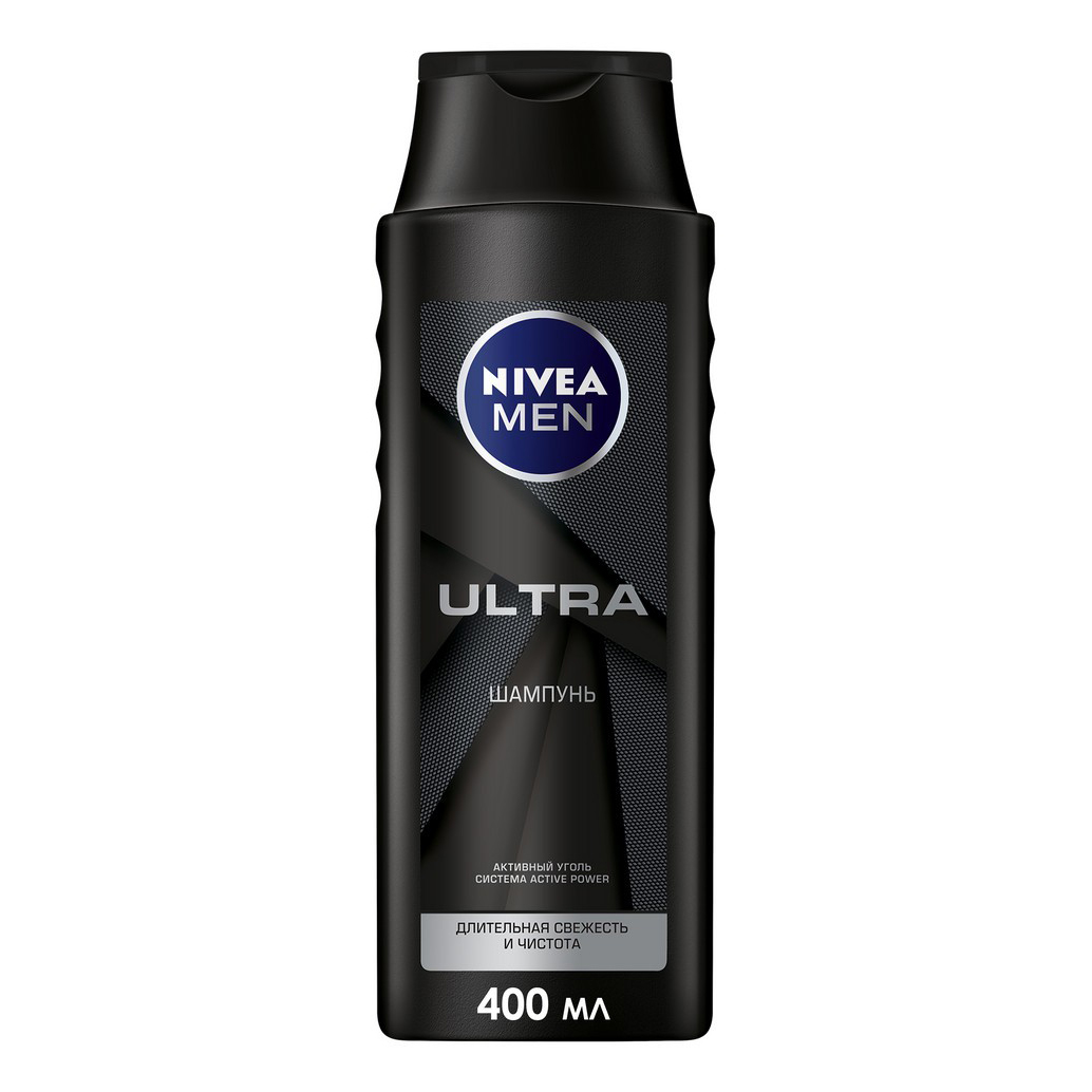 Шампунь Nivea Men Ultra очищающий для всех типов волос 400 мл