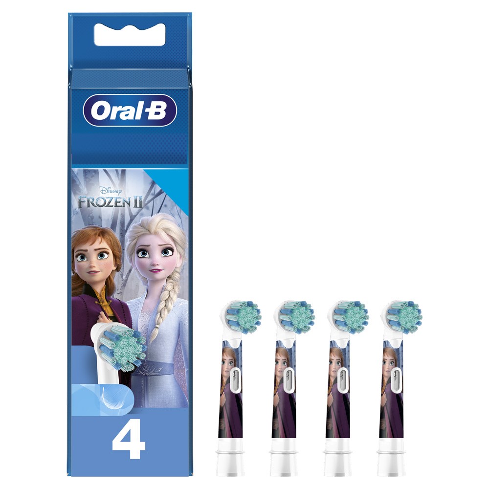 Насадка для электрической зубной щетки Oral-B Kids EB10-4 Frozen, 4 шт. насадка для электрической зубной щетки beiber kids oral b 2 шт