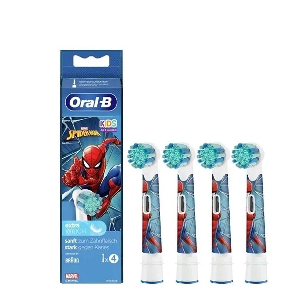 Насадка для электрической зубной щетки Oral-B Kids EB10-4 Spiderman, 4 шт.