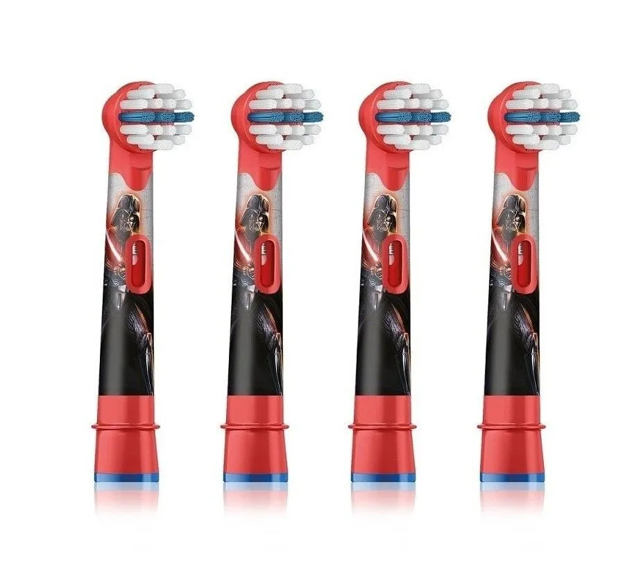 Насадка для электрической зубной щетки Oral-B Kids EB10-4 Star Wars, 4 шт. насадки luazon lp 004 для электрической зубной щетки oral b 4 шт в наборе