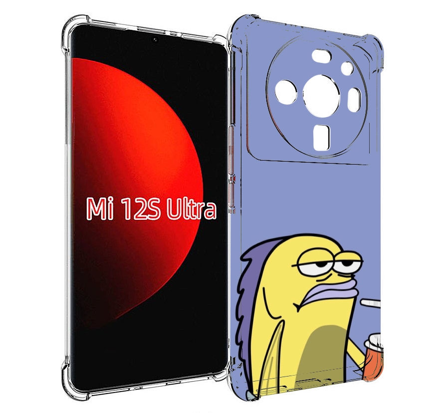 

Чехол MyPads грусная-рыба-из-спанч-боба для Xiaomi 12S Ultra, Прозрачный, Tocco
