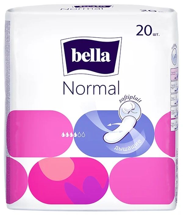 Прокладки BELLA NORMAL, 20 шт., 4 уп. прокладки modenna normal 3 капли 8 шт