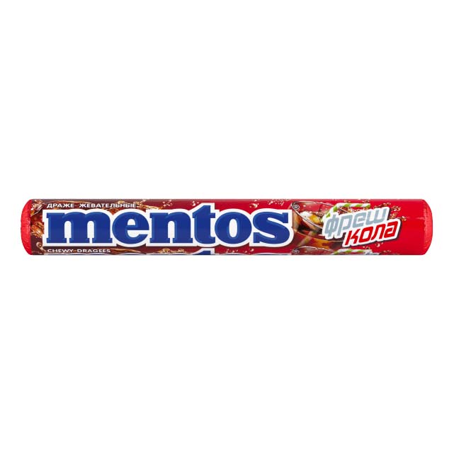 

Жевательные драже Mentos Фреш кола 37 г
