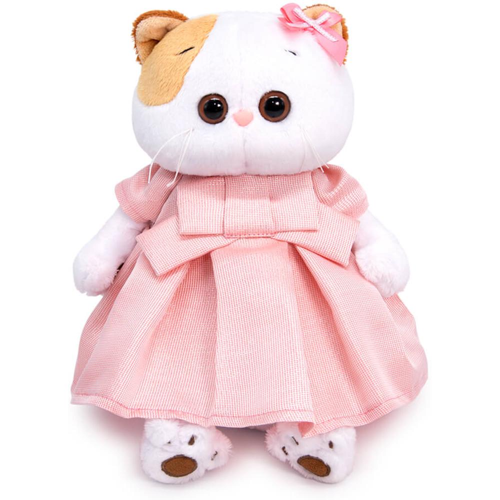 Купить Мягкая игрушка Budi Basa Basik & Co Кошечка Ли-Ли в роз. платье с люрексом 24 см LK24-092,