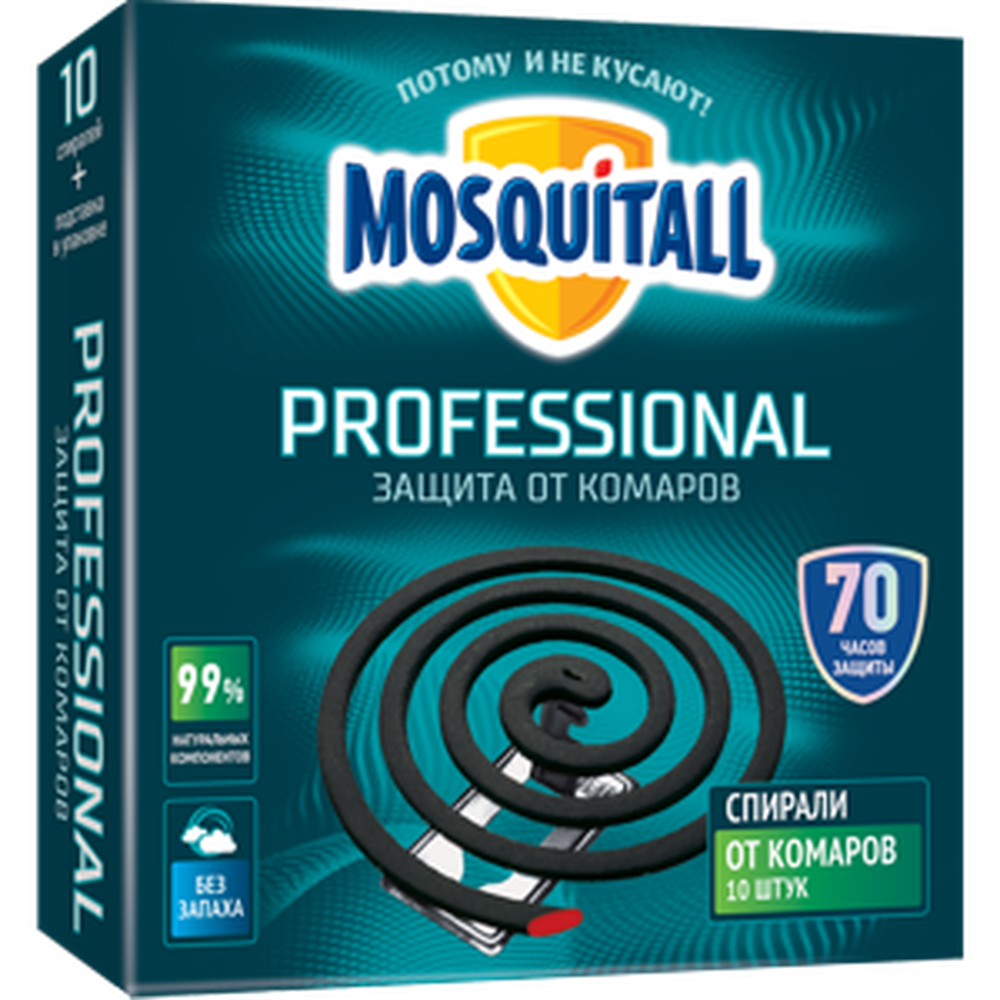 

Спирали от насекомых Mosquitall 4650056492388 10 шт.