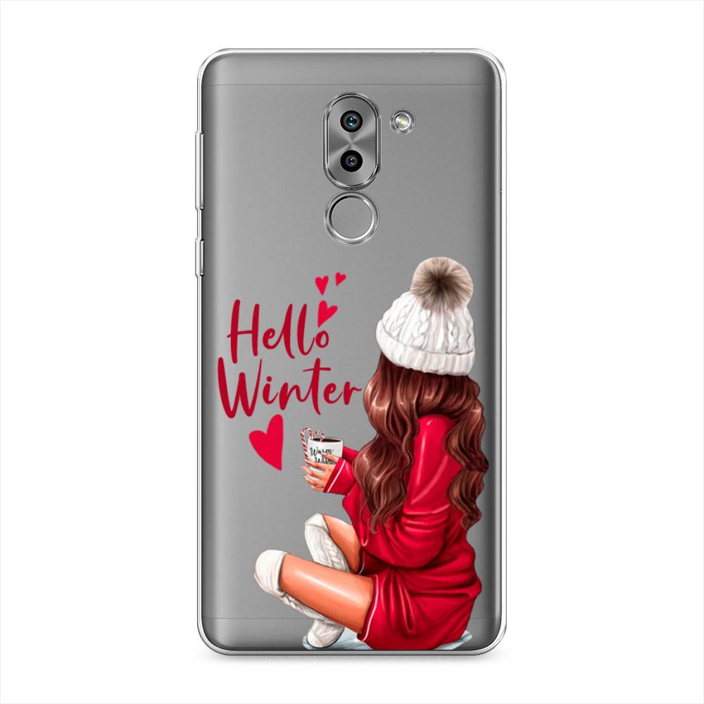 

Чехол на Honor 6X "Hello winter", Красный;белый;коричневый, 60750-5