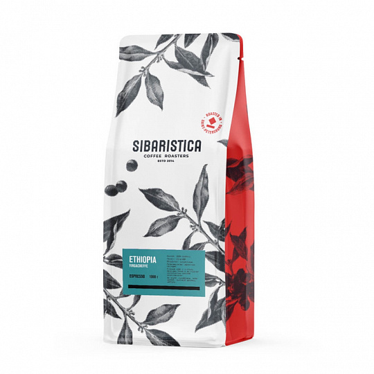 Кофе в зернах Sibaristica Ethiopia Yirgacheffe, Арабика, 1000 г