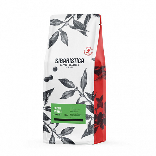 Кофе в зернах Sibaristica Green Street Арабика Робуста 1000 г 4199₽