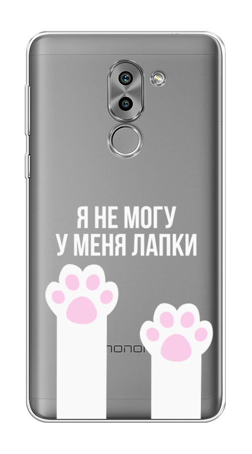 

Чехол на Honor 6X "У меня лапки", Белый;розовый, 60750-6