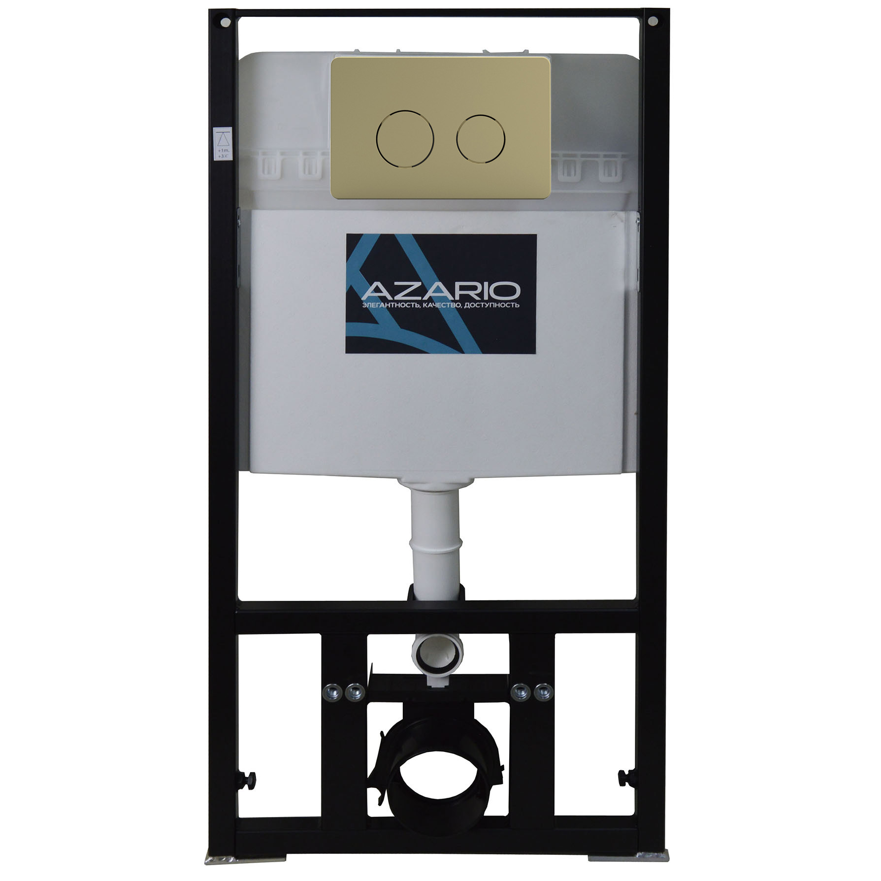 

Инсталляция для унитаза Azario AZ80101000 с кнопкой AZ-8200-0086/AZ-P57-0160 золото