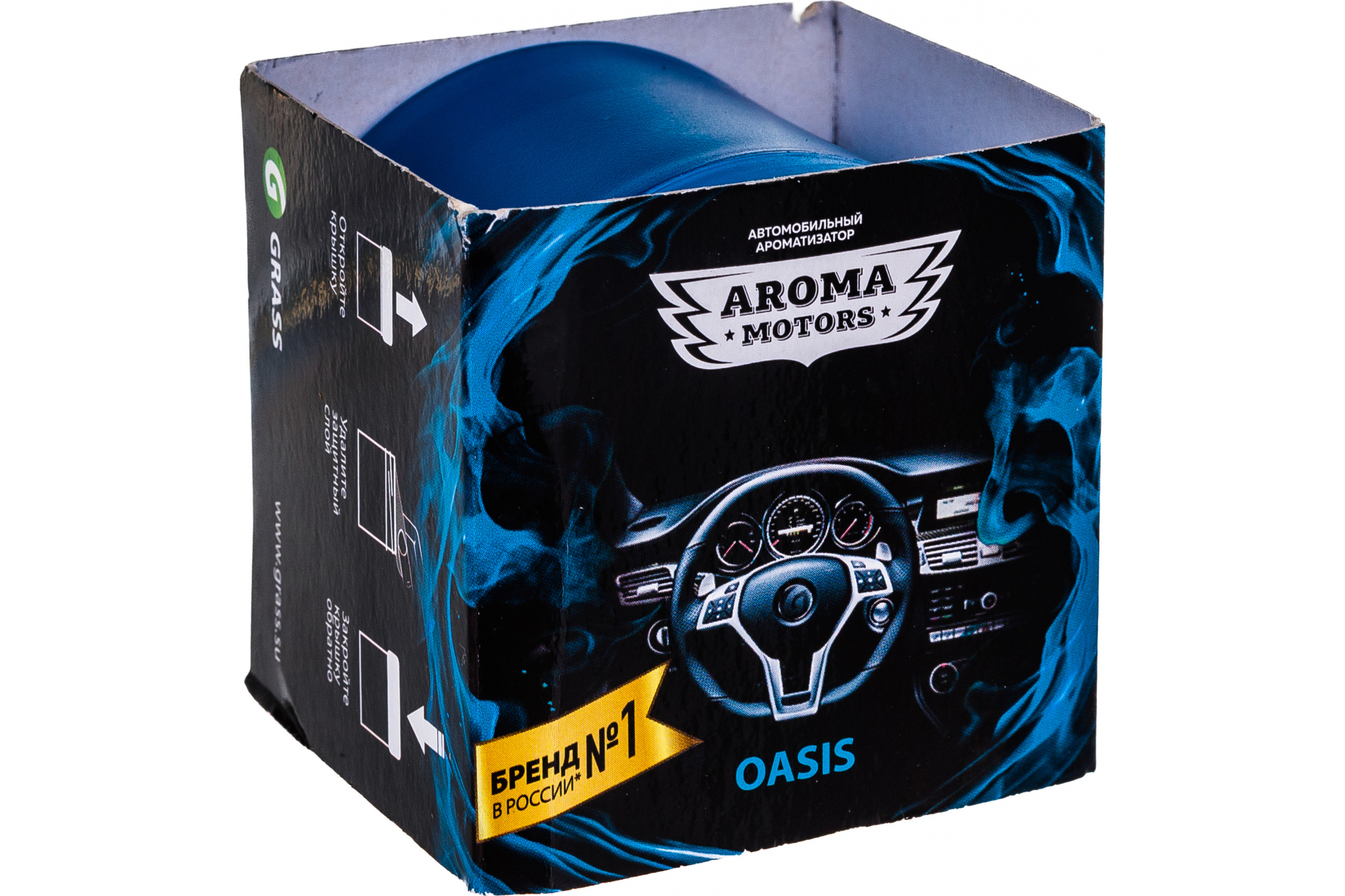 Ароматизатор в машину Grass AC0173 Aroma Motors Oasis 100030793381 голубой