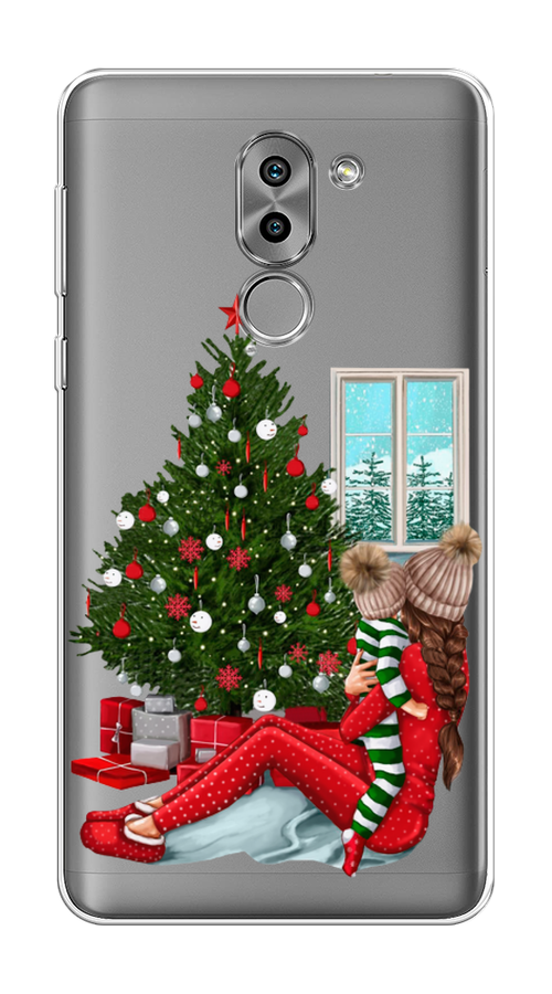

Чехол на Honor 6X "Новый год с мамой", Красный;зеленый;голубой, 60750-6