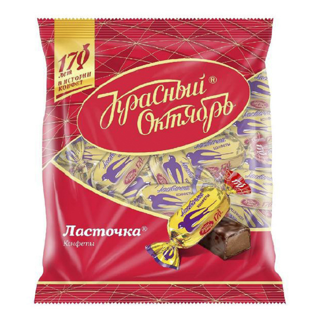 Шоколадные конфеты Красный октябрь Ласточка 250 г