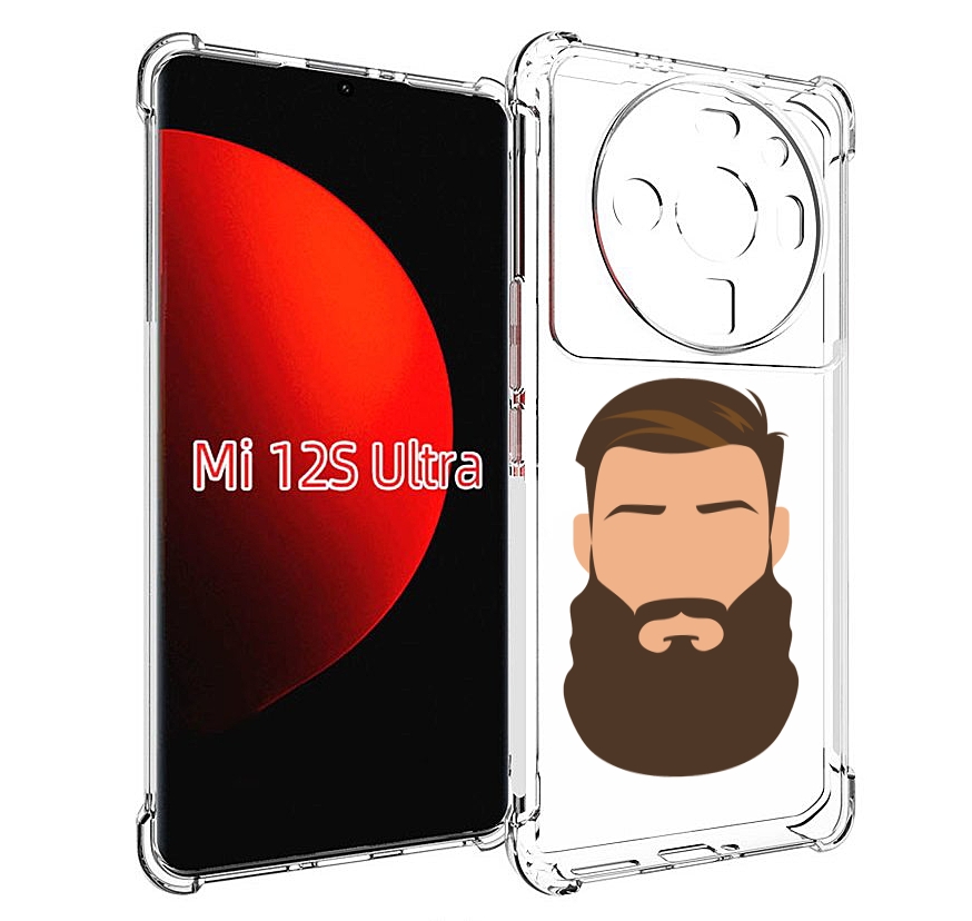 

Чехол MyPads густая-борода для Xiaomi 12S Ultra, Прозрачный, Tocco