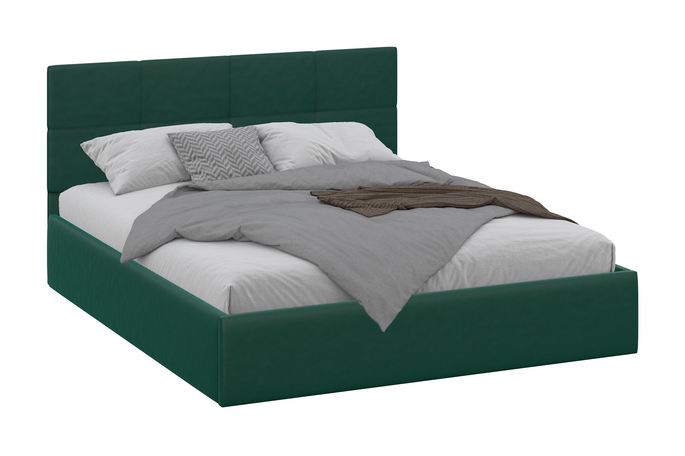 Кровать Нонтон Веллум 160х200 зеленая 12490₽