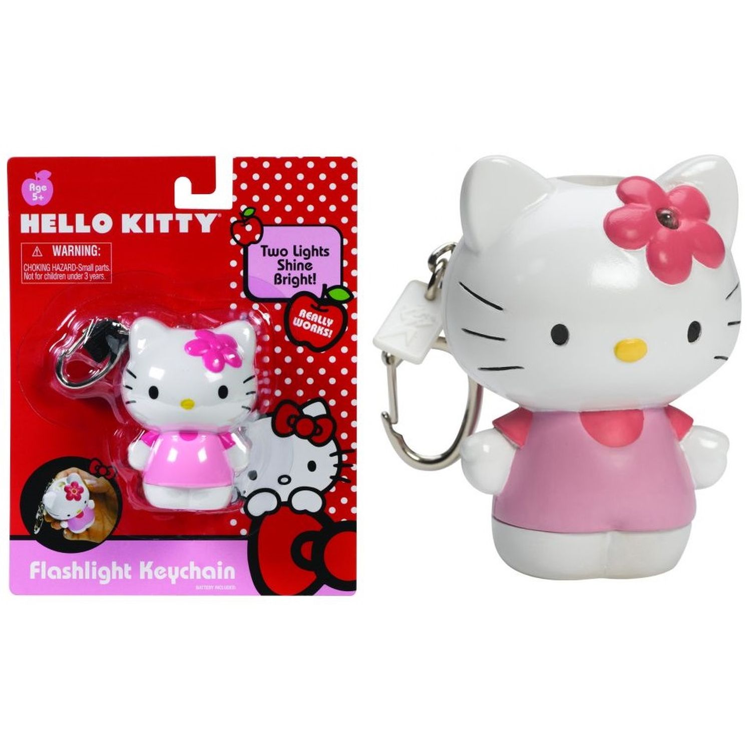 

Брелок Hello Kitty Hello Kitty, белый/розовый