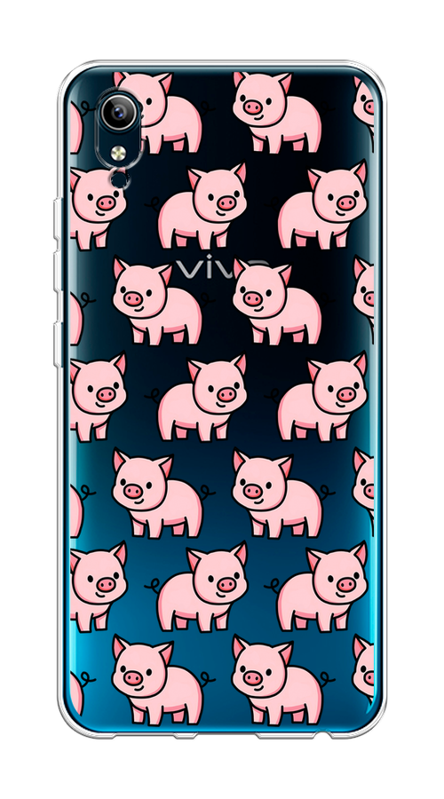 

Чехол на Vivo Y91c/Y1s "Веселые поросята", Розовый;черный;прозрачный, 263250-1