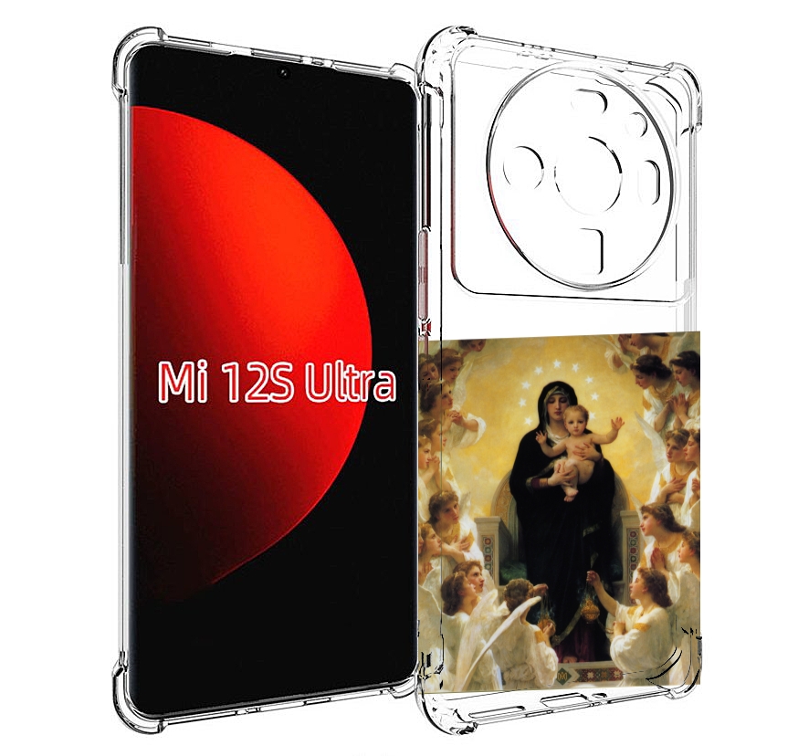 

Чехол MyPads дева-мария для Xiaomi 12S Ultra, Прозрачный, Tocco