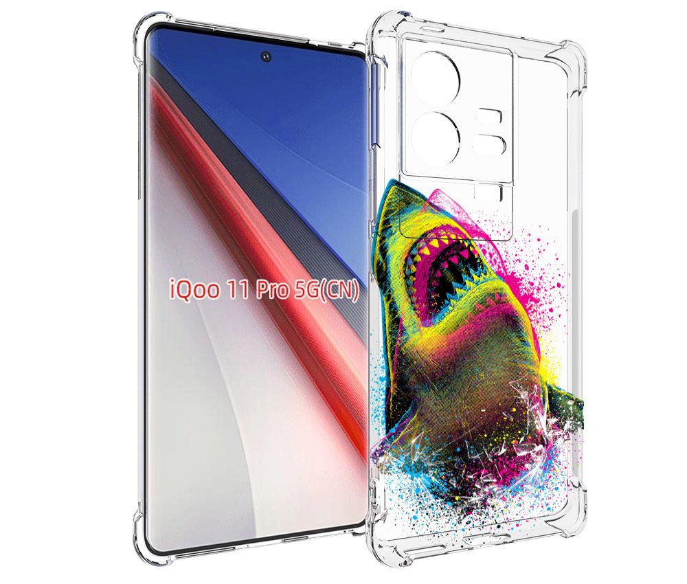 

Чехол бампер MyPads челюсти-2 для Vivo iQOO 11 Pro противоударный, Прозрачный, Tocco