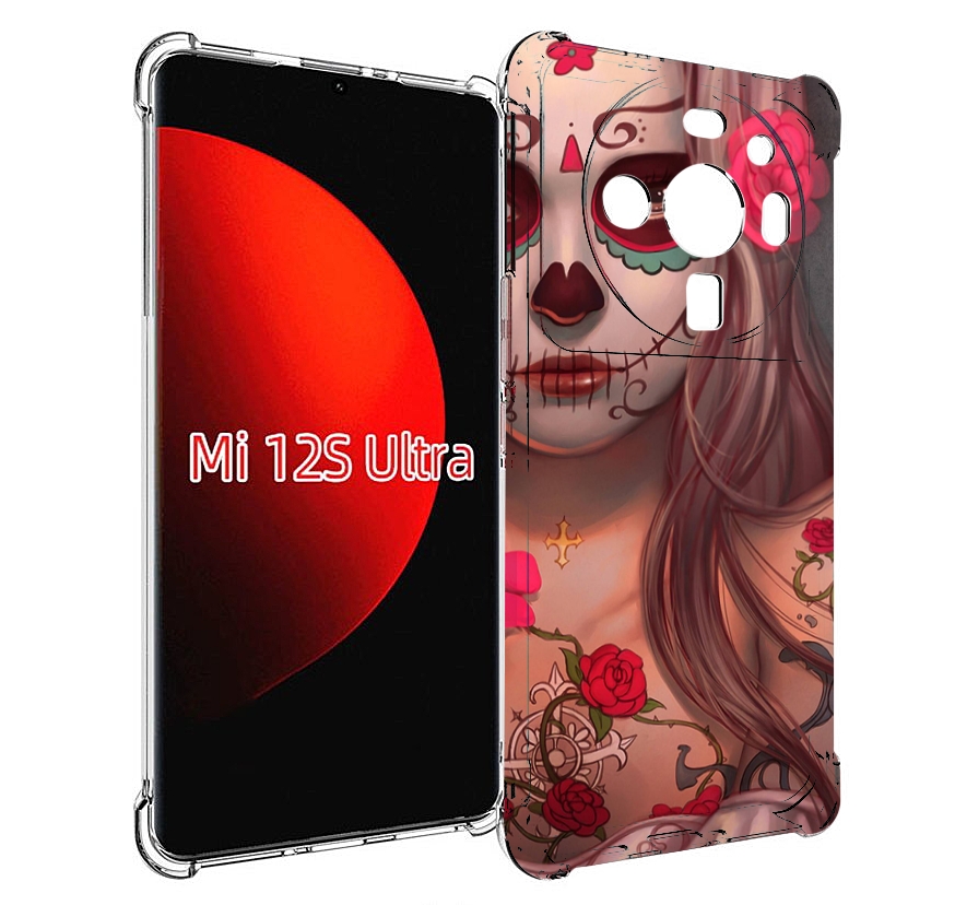 

Чехол MyPads девочка в рисунках для Xiaomi 12S Ultra, Прозрачный, Tocco