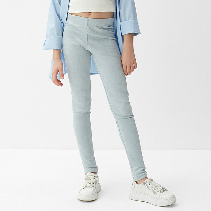 

Леггинсы для девочки MINAKU: Casual Collection KIDS, цвет голубой, рост 140 см
