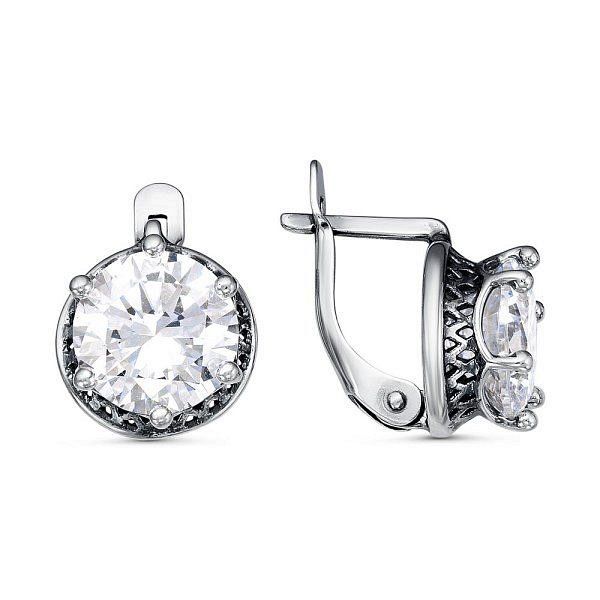 

Серьги из серебра TEO MAORI 833811842, фианит, 833811842
