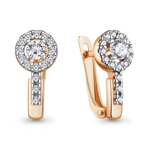 

Серьги из серебра TEO MAORI 8400503А.6, фианит, 8400503А.6