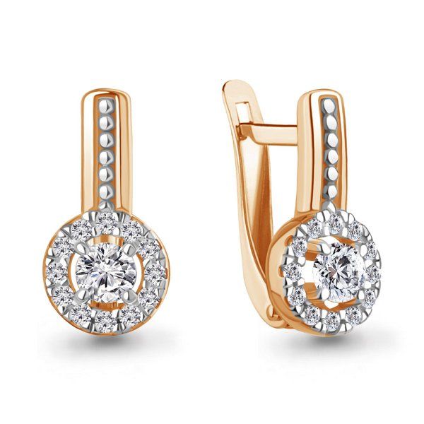 

Серьги из серебра TEO MAORI 8400504А.6, фианит, 8400504А.6
