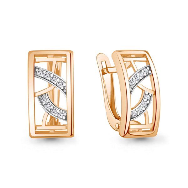 

Серьги из серебра TEO MAORI 8400590А.6, фианит, 8400590А.6