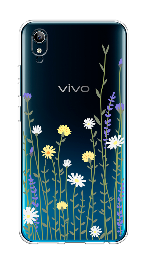 

Чехол на Vivo Y91c/Y1s "Ромашка и лаванда", Зеленый;желтый;прозрачный, 263250-1