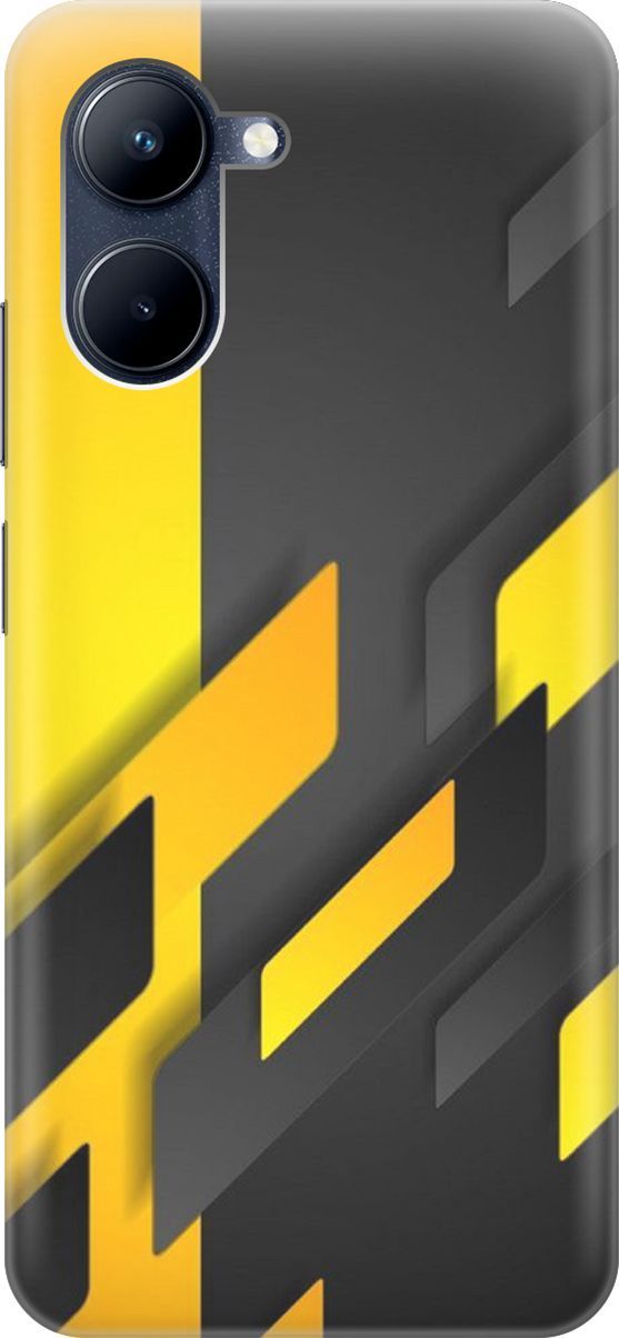 

Силиконовый чехол на realme C33 с принтом "Черно-желтая абстракция", Желтый;черный, 1573300