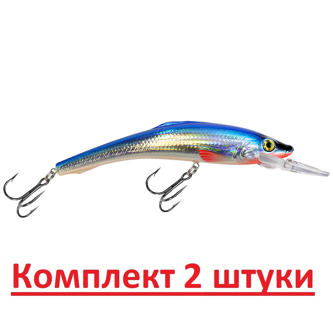 

Воблер для рыбалки AQUA ФИН aqua123842/2, Разноцветный