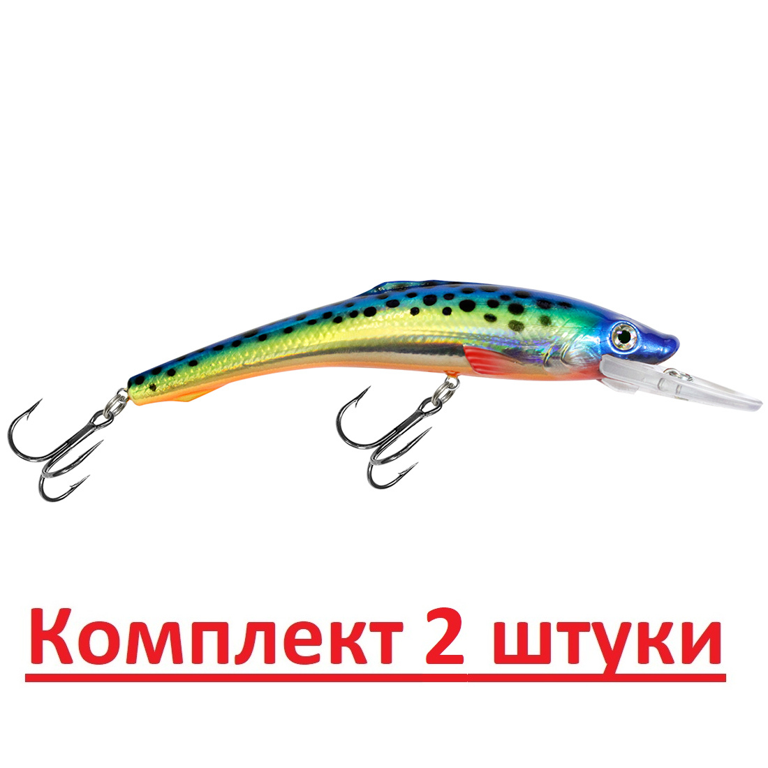 

Воблер для рыбалки AQUA ФИН aqua123846/2, Разноцветный
