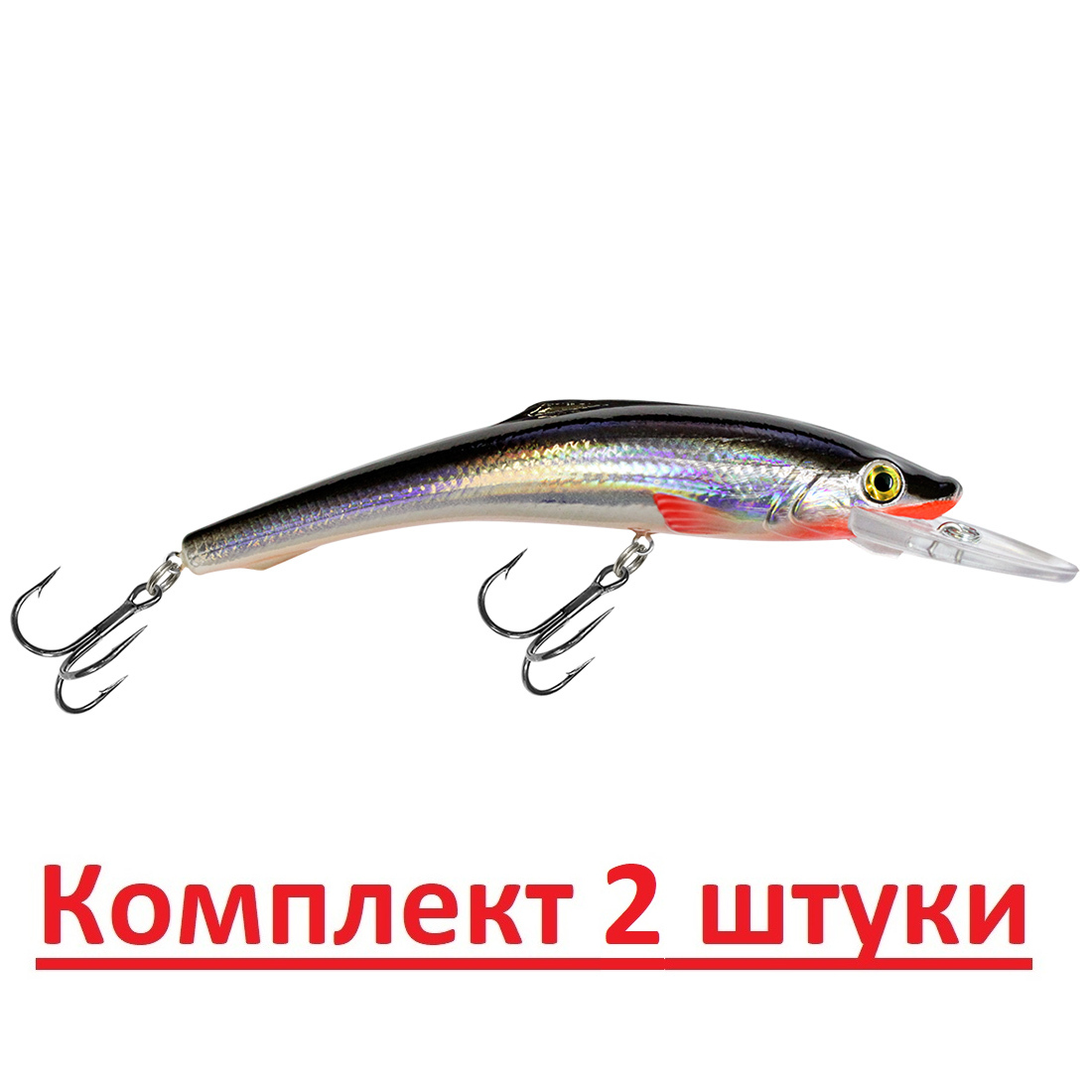 

Воблер для рыбалки AQUA ФИН aqua123844/2, Разноцветный
