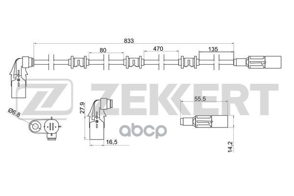 

Датчик Abs Передн. Лев. Mb M-Class (163) 98- Zekkert арт.se-6133