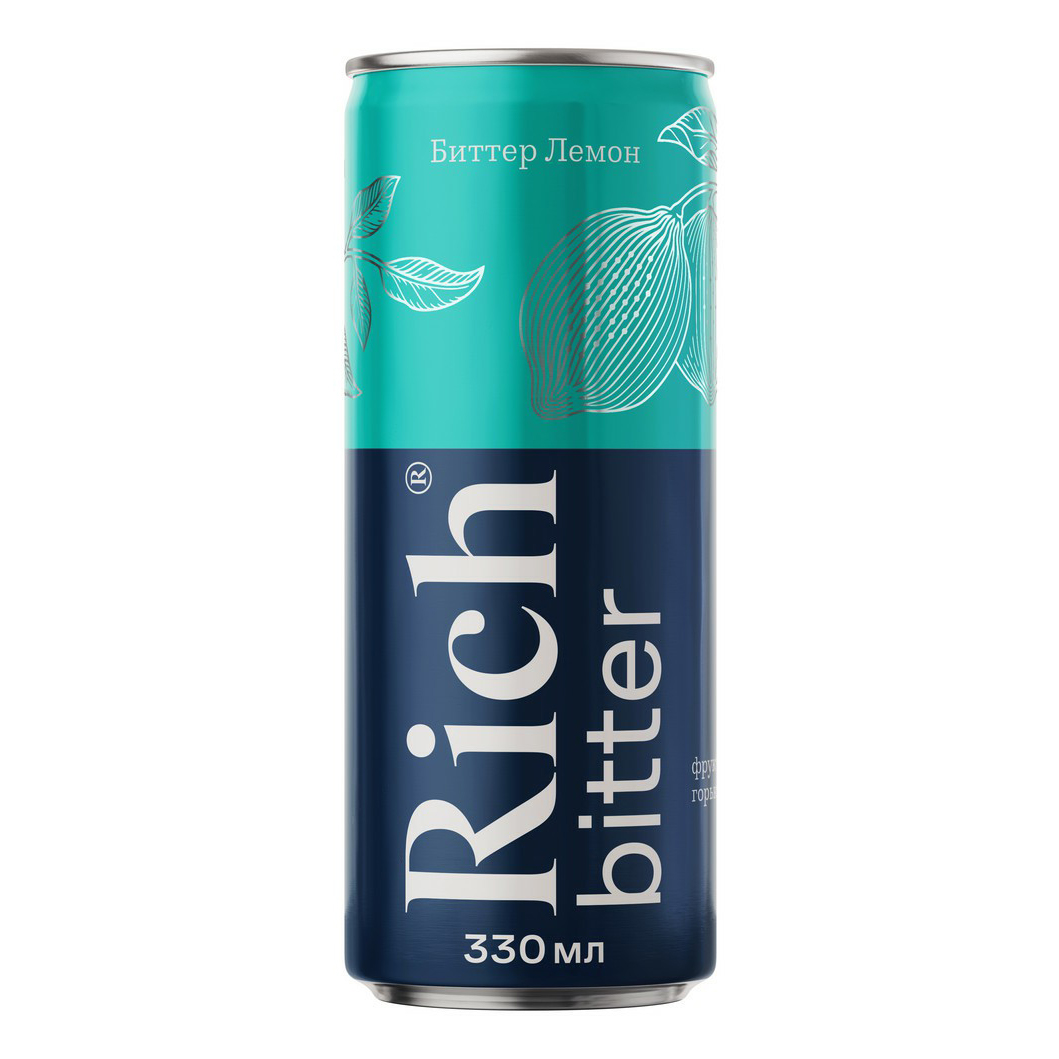 Газированный напиток Rich Биттер лемон 0,33 л