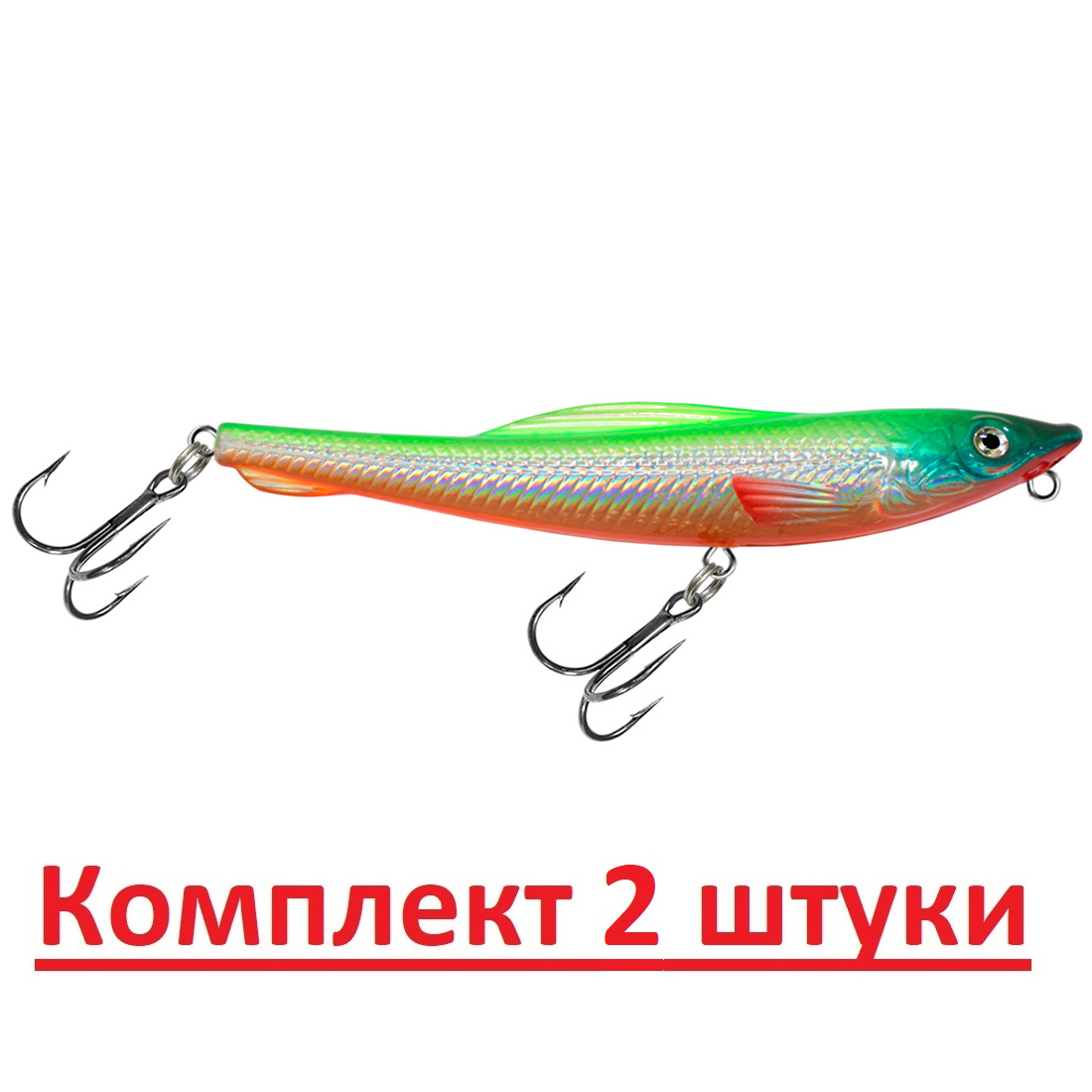 

Воблер для рыбалки AQUA CRAZY DOG Floating aqua114394/2, Разноцветный