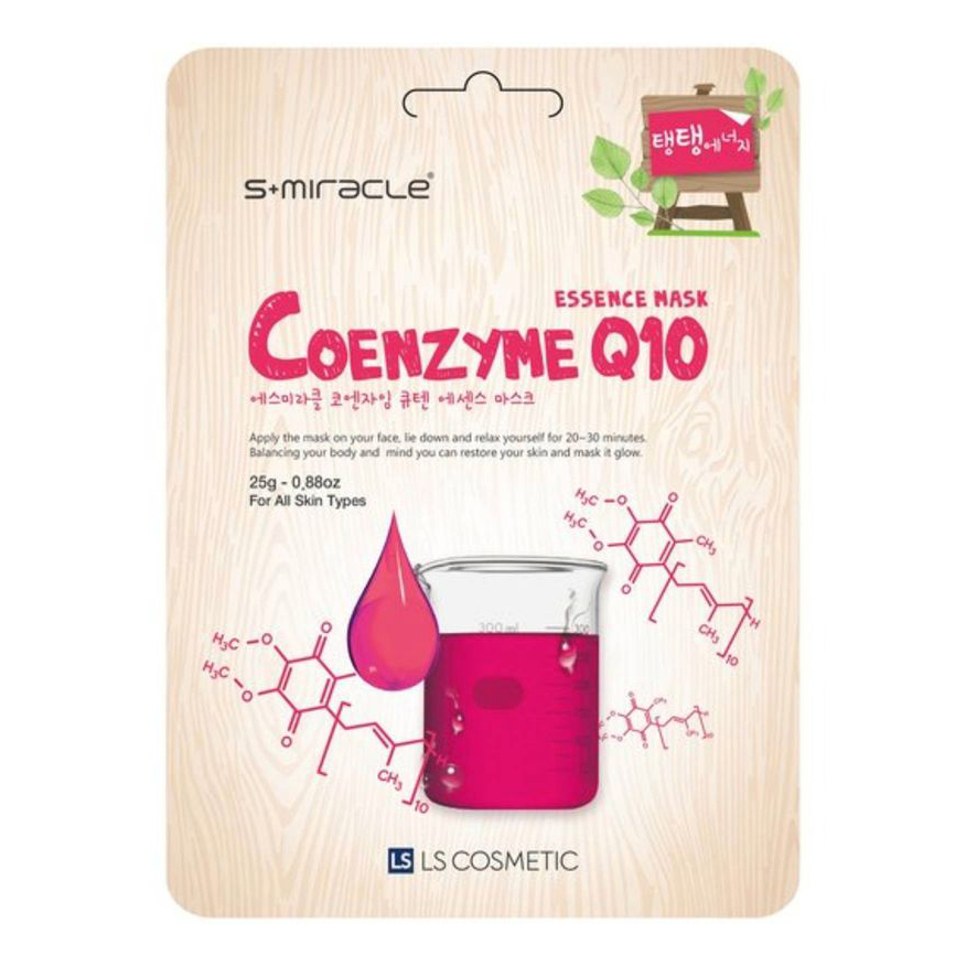 Маска для лица S+miracle Coenzyme Q10 Essence Mask с коэнзимом Q10 25 мл