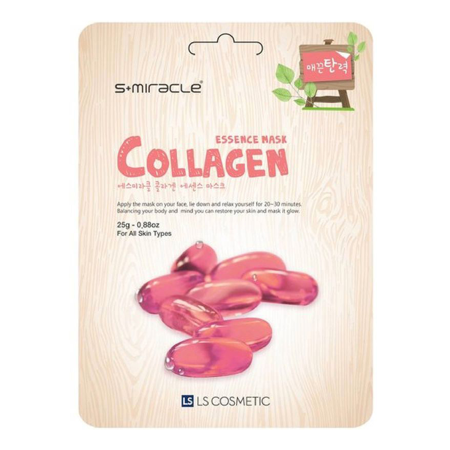 

Маска для лица S+Miracle Collagen Essence Mask с коллагеном 25 мл