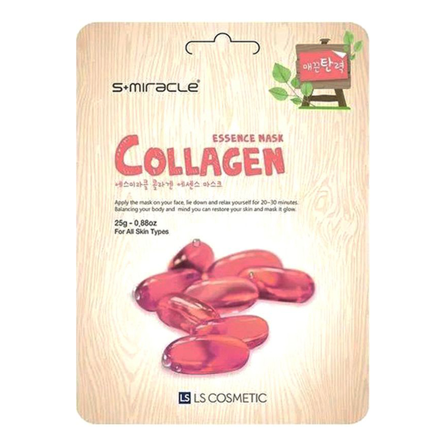 Маска для лица S+Miracle Collagen Essence Mask с коллагеном 25 мл