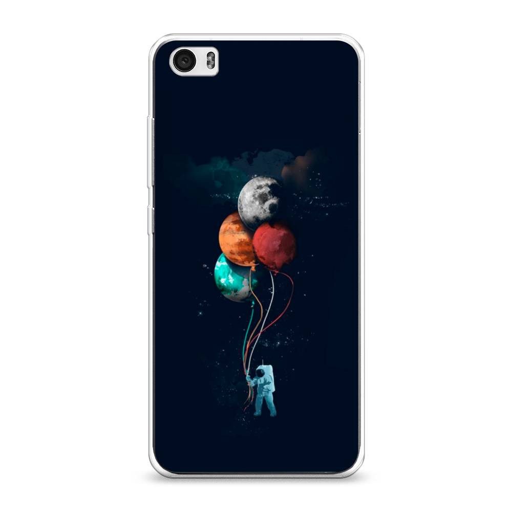 

Чехол на Xiaomi Mi 5 "Космонавт с шариками", Разноцветный, 30450-4