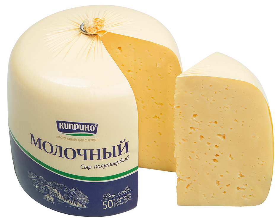 

Сыр полутвердый Киприно Молочный 50%